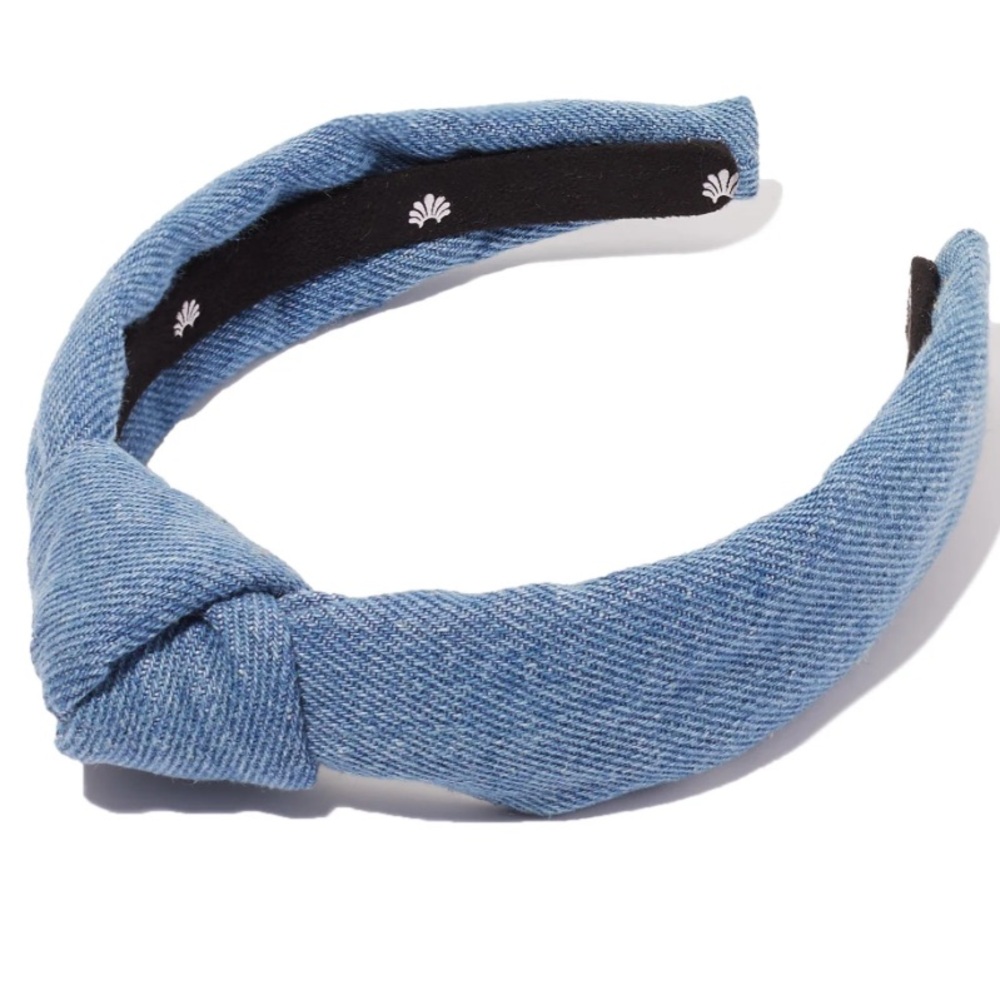 Lele Sadoughi KIDS denim knotted headband